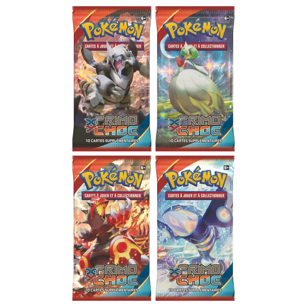 Artset Pokémon Primo-Choc : les 4 boosters scellés du set