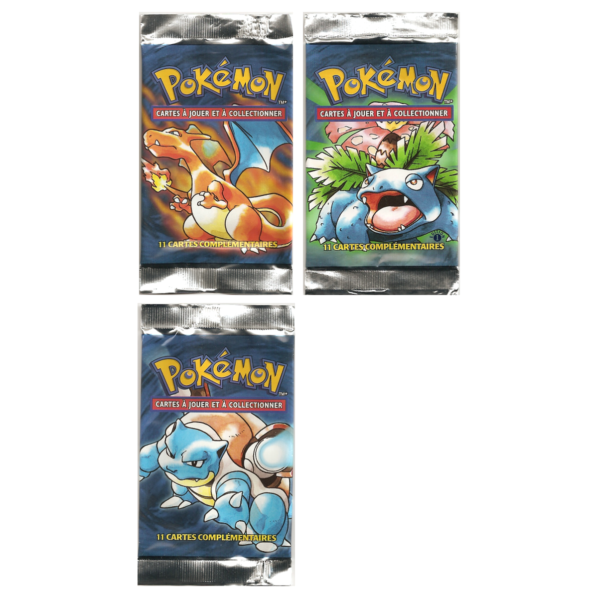 Artset Pokémon Set de Base : les 3 boosters scellés du set
