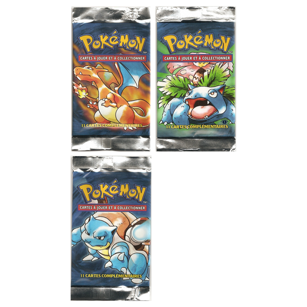 Artset Pokémon Set de Base : les 3 boosters scellés du set