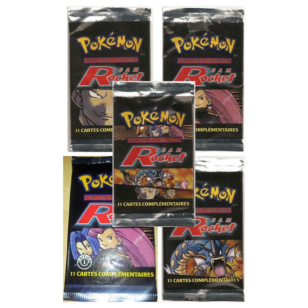 Artset Pokémon Team Rocket : les 5 boosters scellés du set