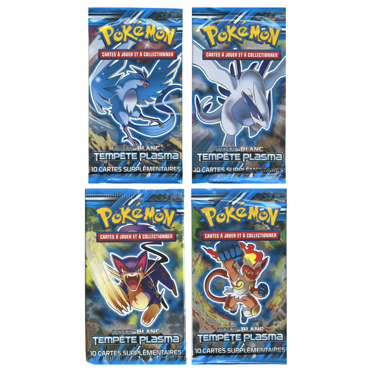 Artset Pokémon Tempête Plasma : les 4 boosters scellés du set