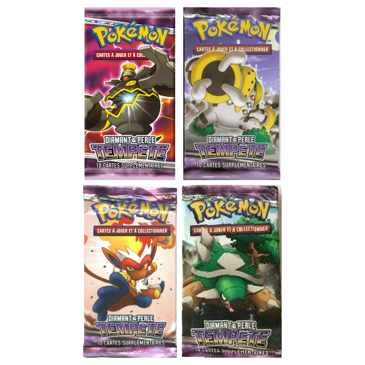 Artset Pokémon Tempête : les 4 boosters scellés du set