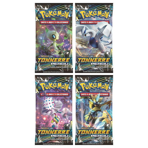 Artset Pokémon Tonnerre Perdu : les 4 boosters scellés du set