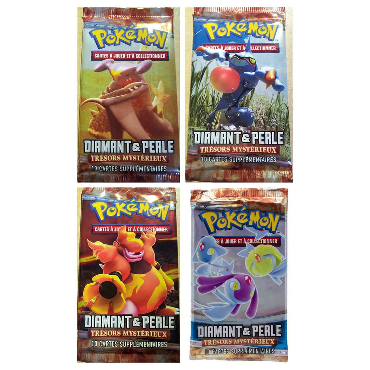 Artset Pokémon Trésors Mystérieux : les 4 boosters scellés du set
