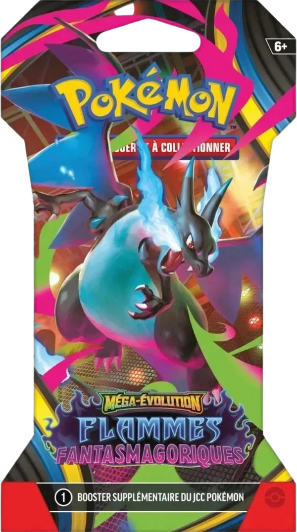 Blister Pokémon Flammes Fantasmagoriques illustration Méga-Dracaufeu X, scellé français