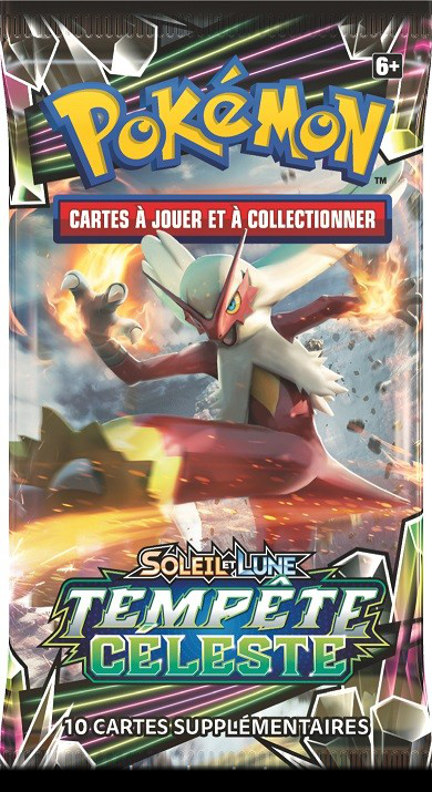 Booster Pokémon Tempête Céleste illustration Braségali, scellé français