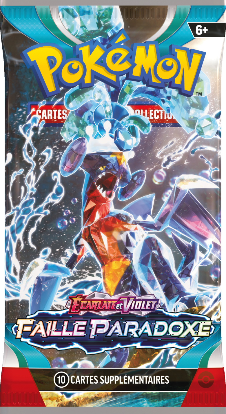 Booster Pokémon Faille Paradoxe illustration Carchacrok Téracristal, scellé français