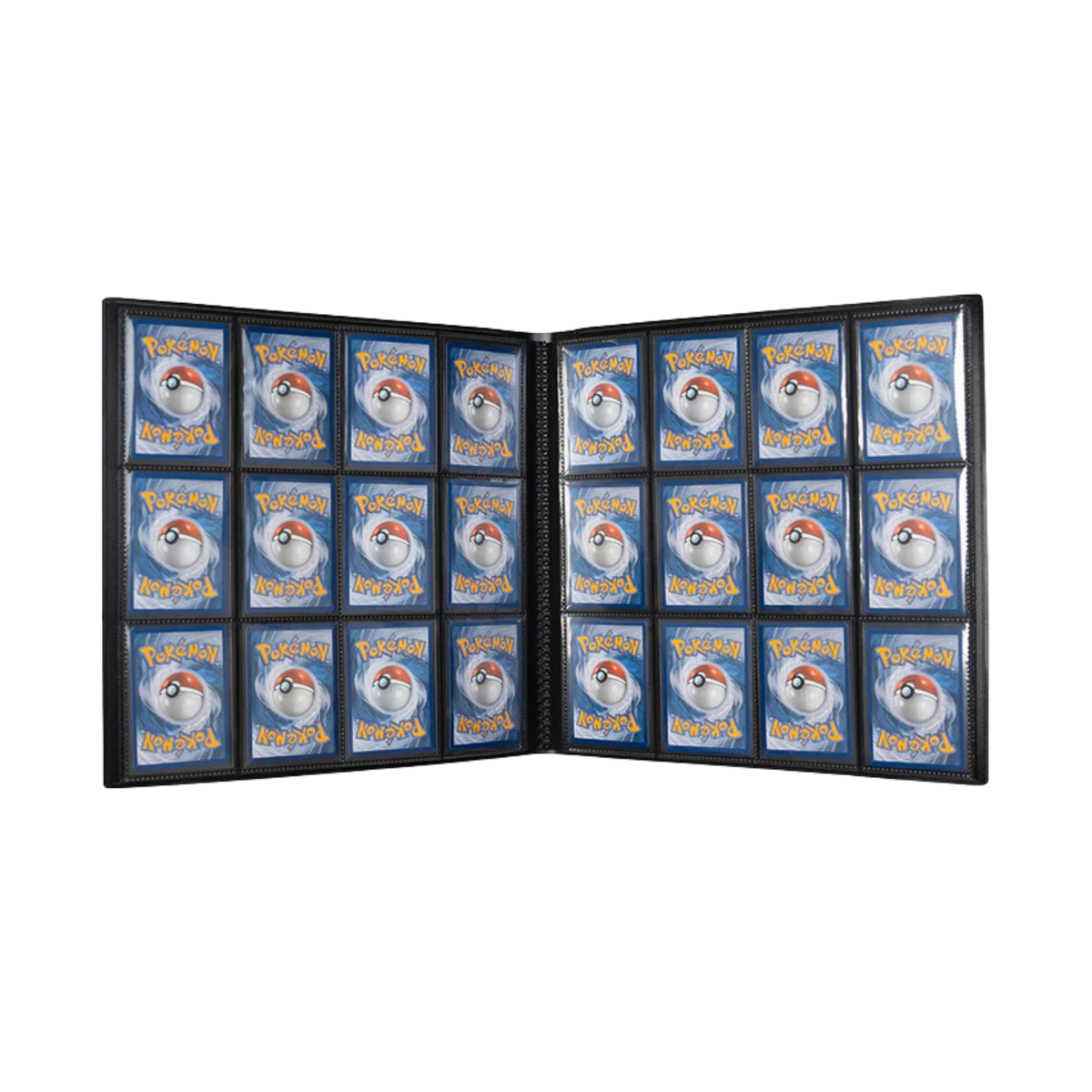 Classeur souple 480 cartes TCG-Collection ouvert avec emplacements 4x3