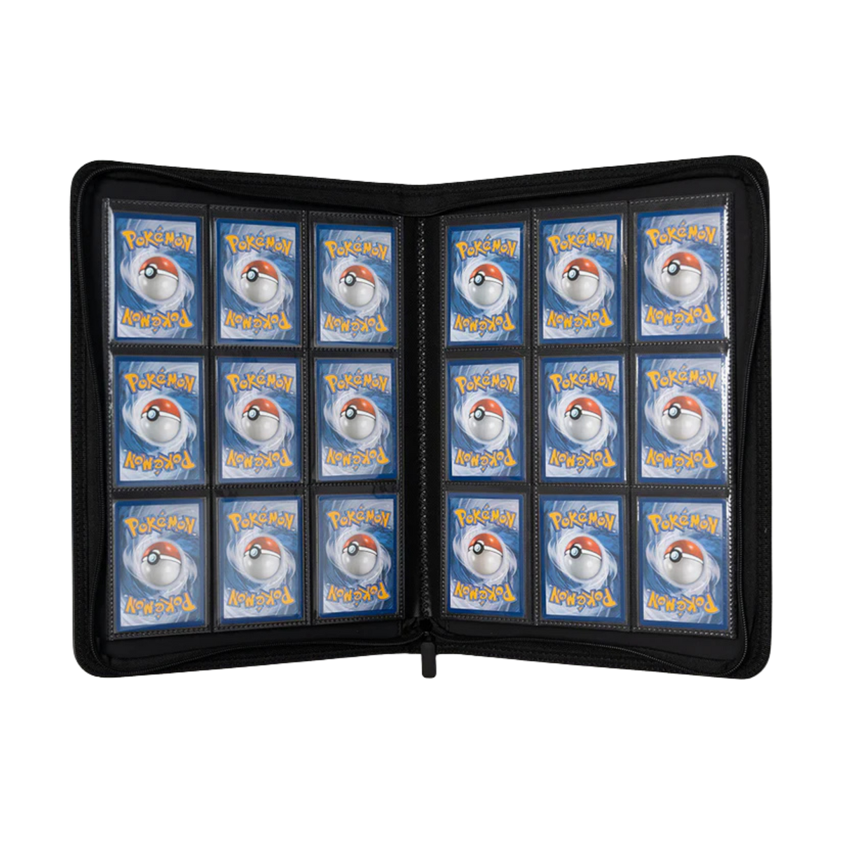 Classeur zip 360 cartes TCG-Collection ouvert avec emplacements 3x3