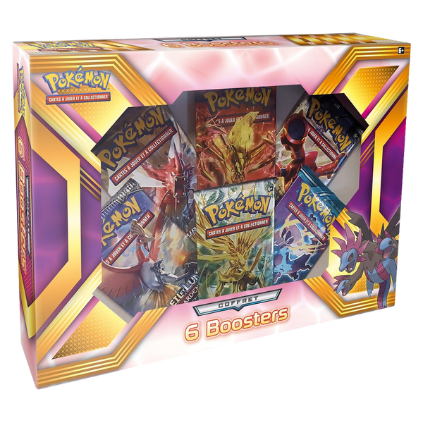 Coffret 6 Boosters 2019 Pokémon, exclusivité Auchan