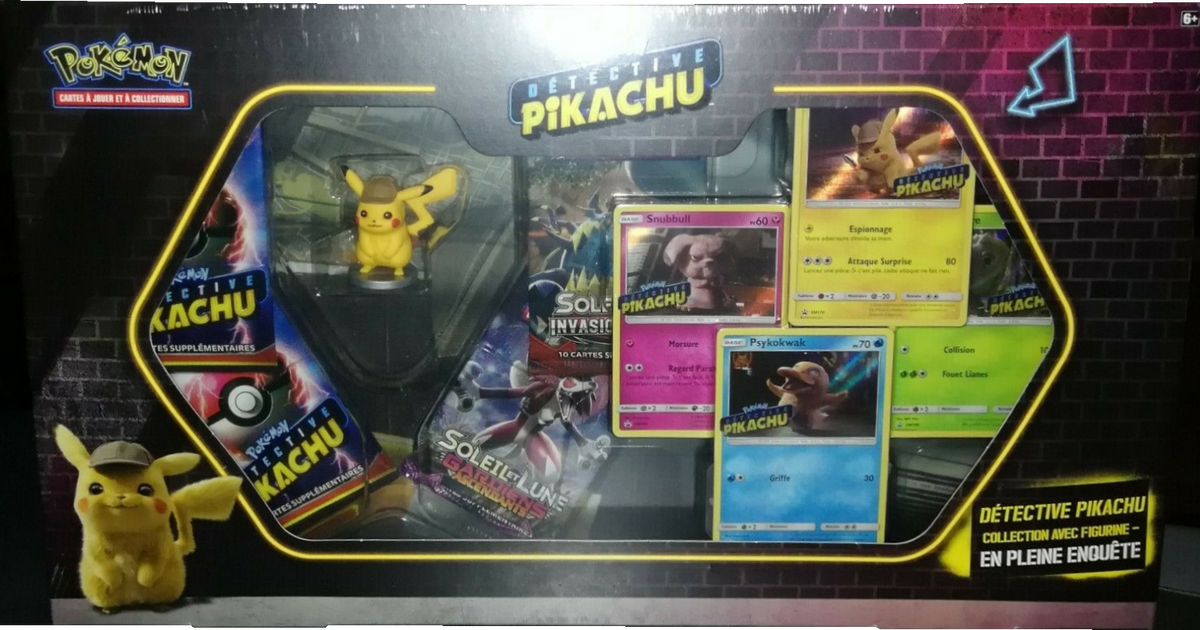 Coffret - Collection avec Figurine / Détective Pikachu En pleine enquête — Recto