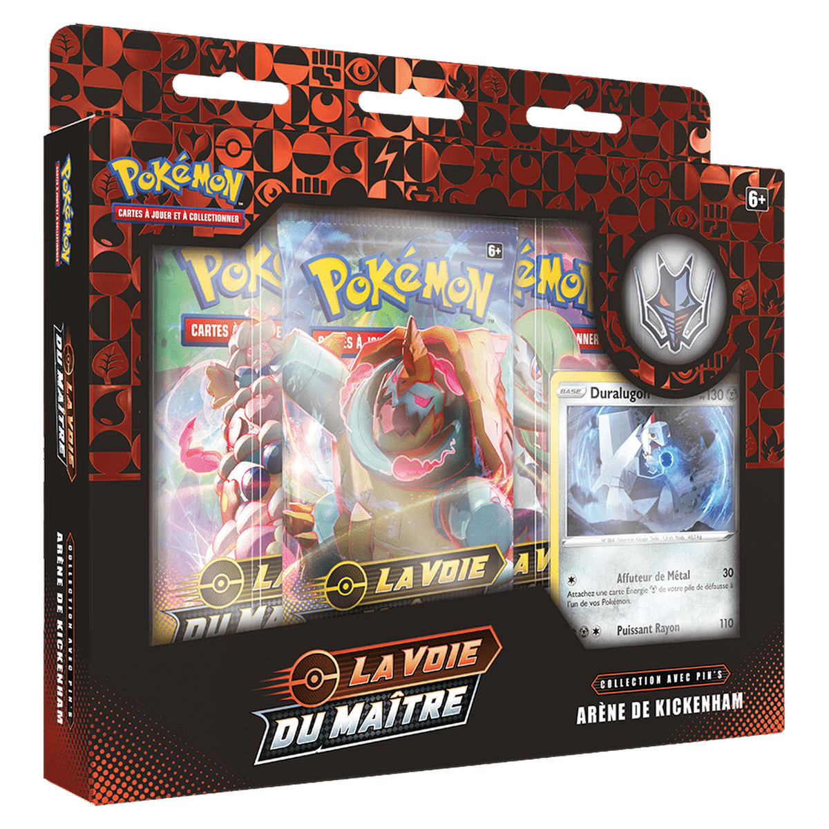 Collection avec pin's La Voie du Maître Arène de Kickenham Pokémon, version française