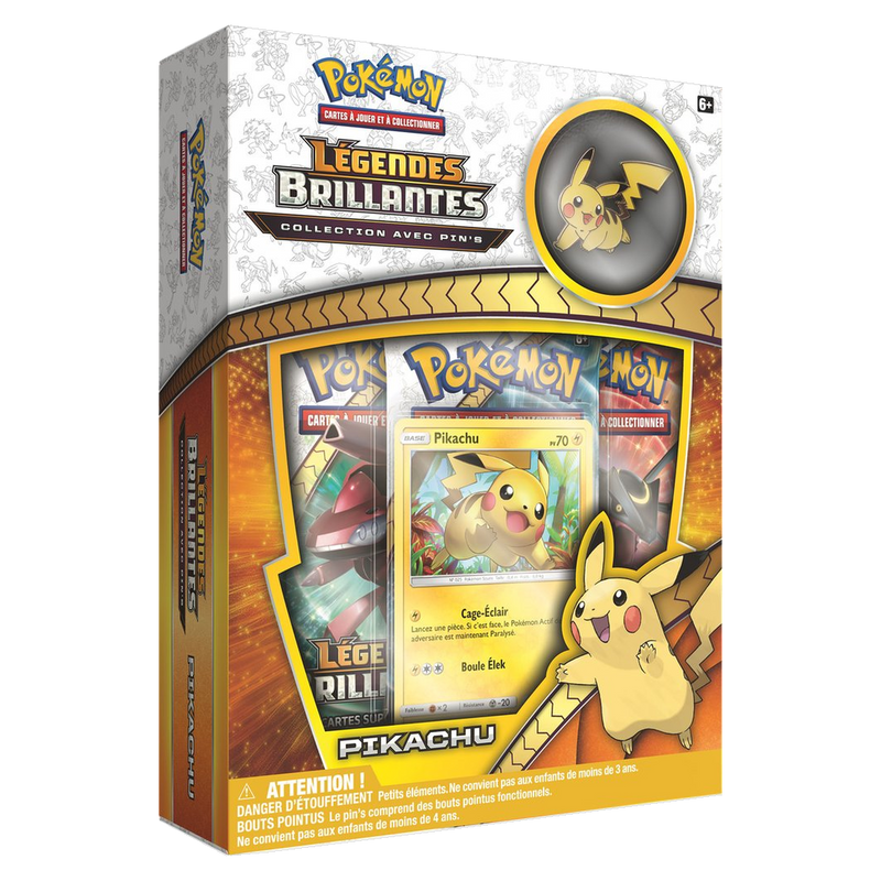 Coffret - Collection avec Pin's Légendes Brillantes / Pikachu