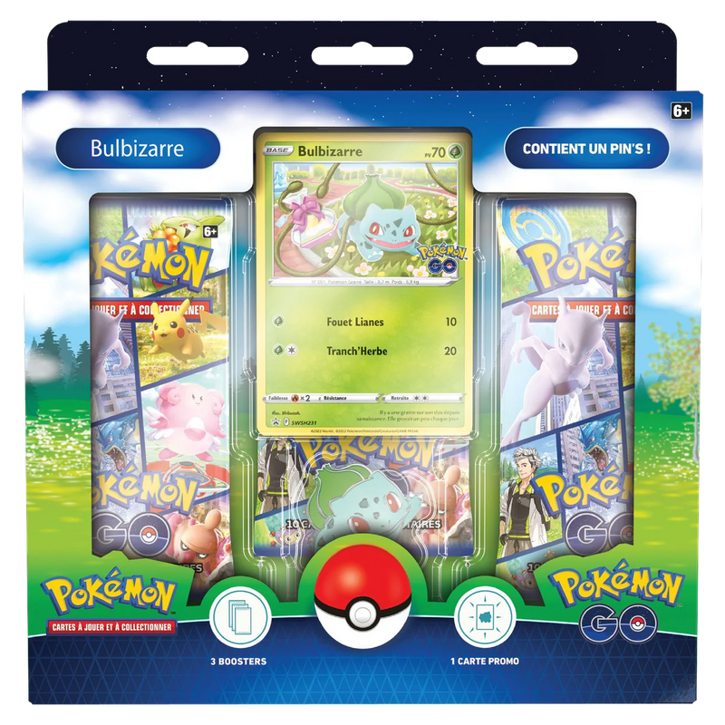 Coffret - Collection avec Pin's Pokémon GO / Bulbizarre