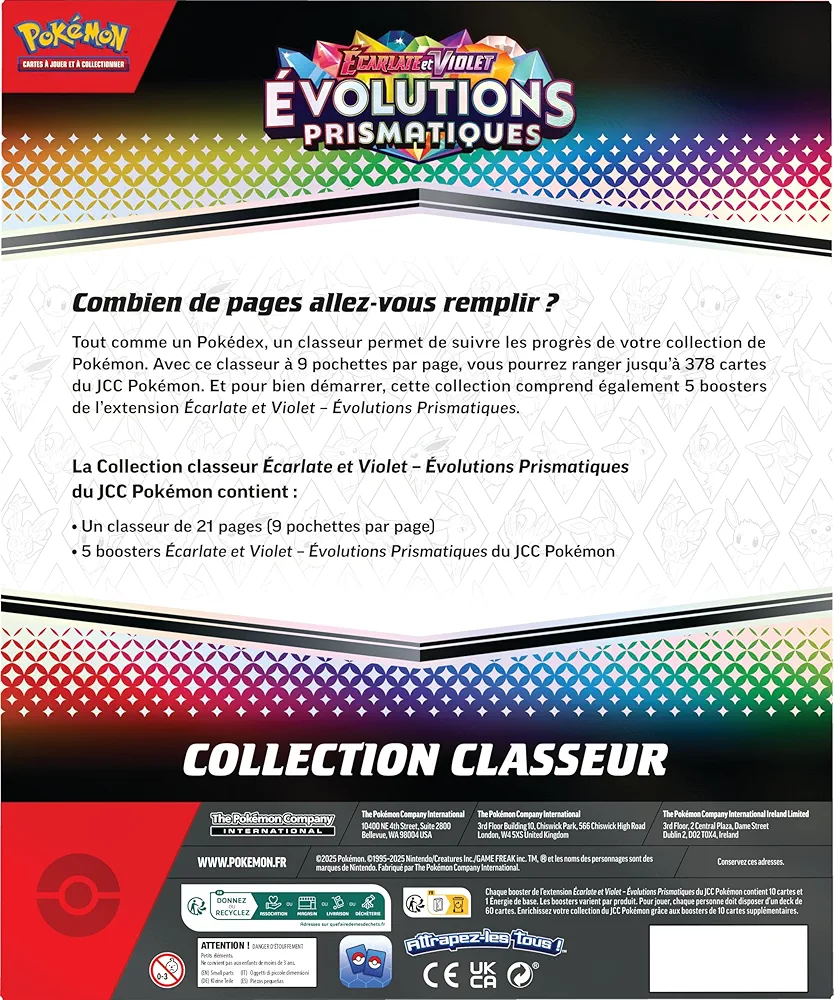 Coffret - Collection Classeur / Écarlate et Violet — Verso