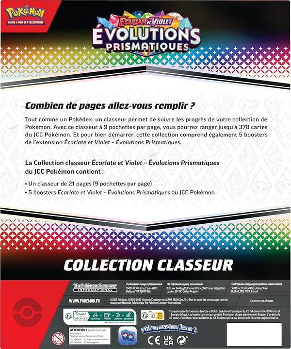 Coffret - Collection Classeur / Évolutions Prismatiques — Verso