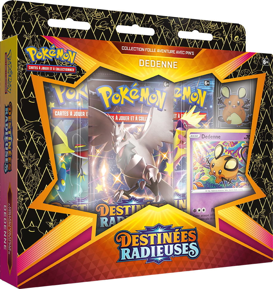 Coffret - Collection Folle Aventure avec Pin's / Dedenne — Recto