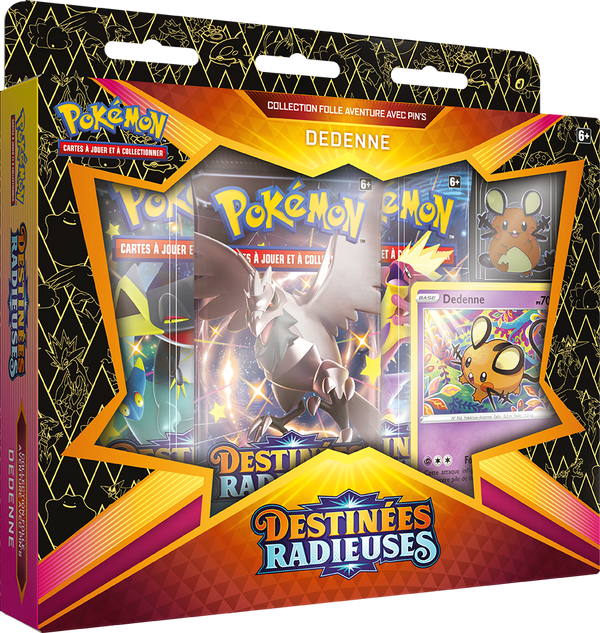 Coffret - Collection Folle Aventure avec Pin's / Dedenne — Recto