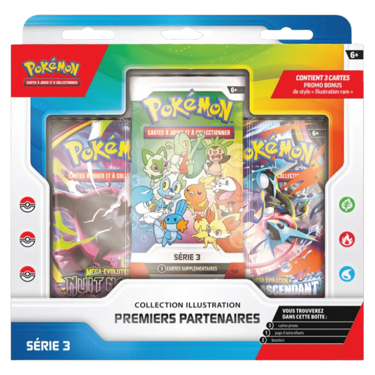 Coffret Collection Illustration Premiers Partenaires Série 3 Pokémon, version française
