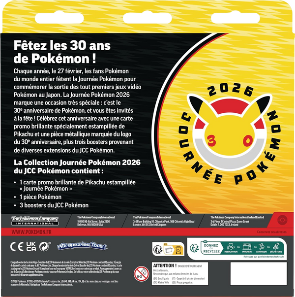 Coffret - Collection / Journée Pokémon 2026 — Verso