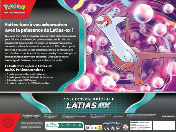 Coffret - Collection Spéciale / Latias-ex — Verso