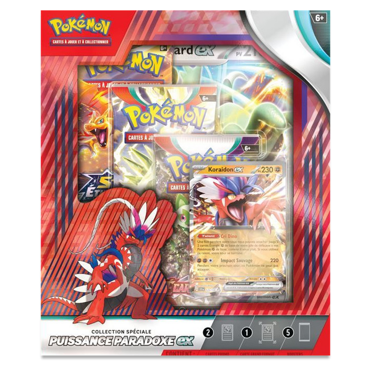 Coffret Collection Spéciale Puissance Paradoxe-ex Pokémon, version française, de face
