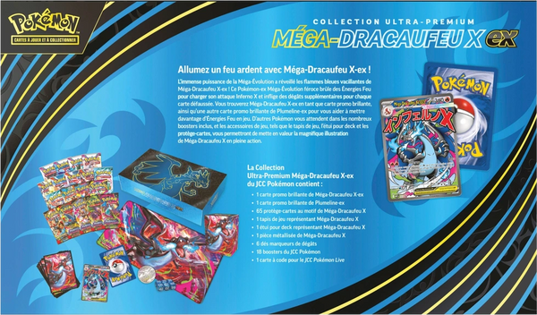Coffret - Collection Ultra-Premium / Méga-Dracaufeu X-ex — Verso
