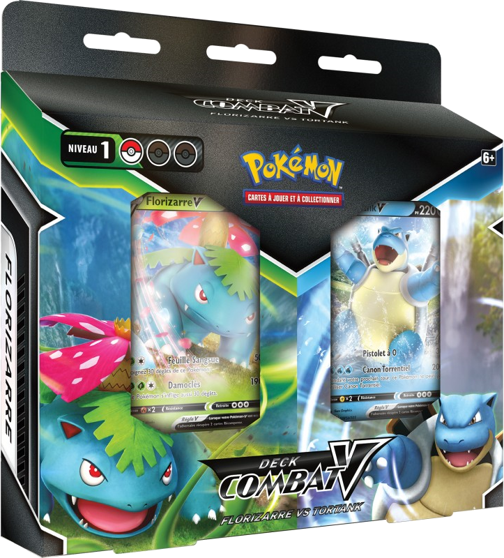 Coffret - Deck Combat-V Florizarre vs Tortank — Recto