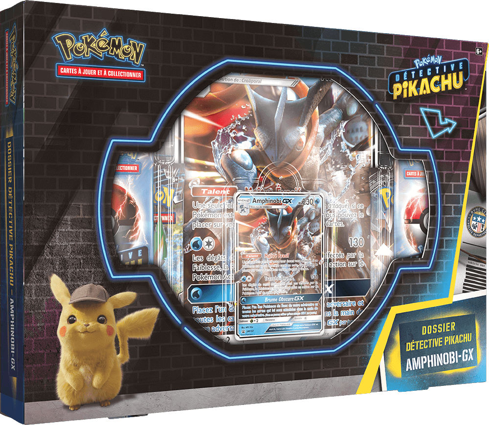 Coffret - Dossier Détective Pikachu Amphinobi-GX — Recto