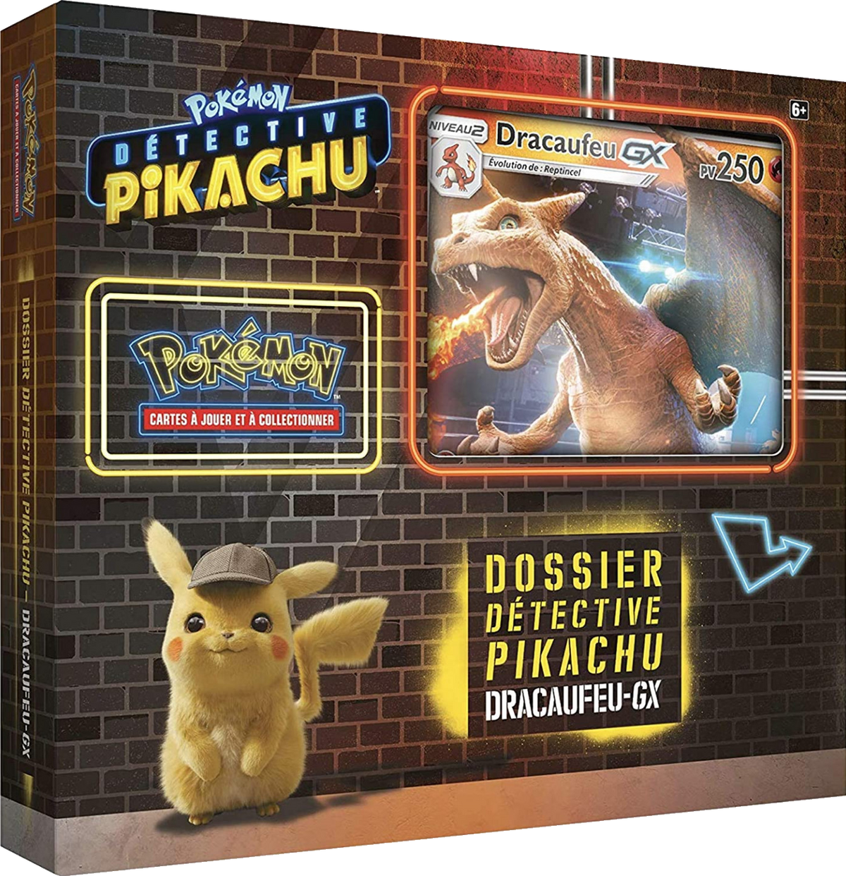 Coffret - Dossier Détective Pikachu Dracaufeu-GX — Recto