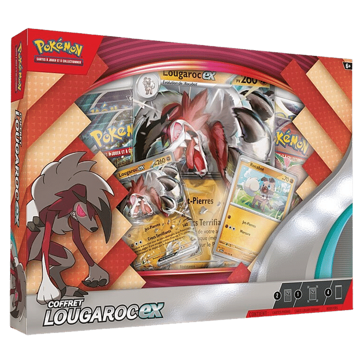 Coffret Lougaroc-ex Pokémon, version française, de face
