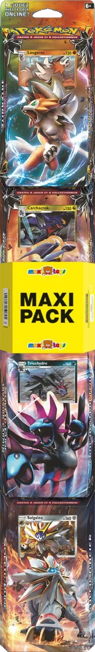 Coffret - Maxi Pack 4 Starter Pack Pokémon Soleil & Lune — Recto