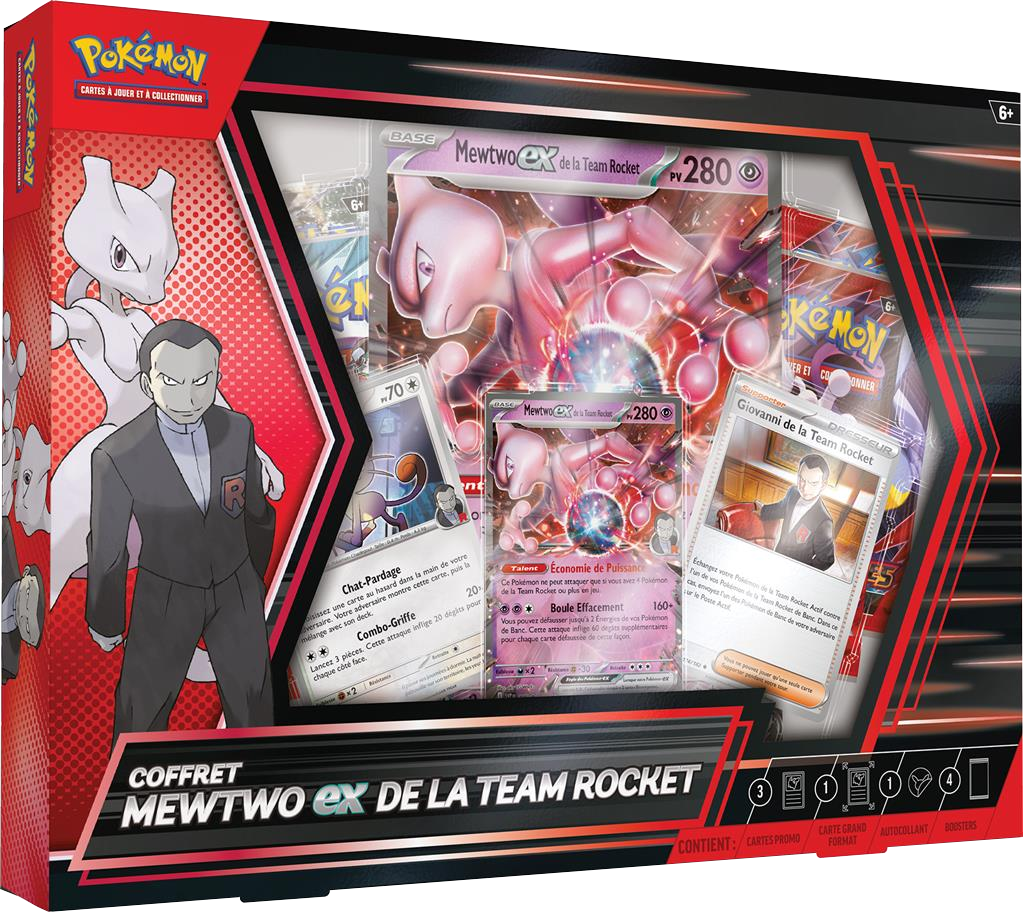 Coffret - Mewtwo-ex de la Team Rocket — Recto
