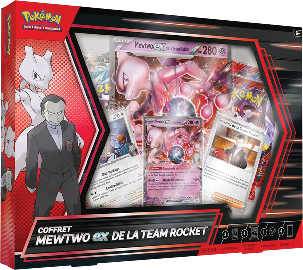 Coffret - Mewtwo-ex de la Team Rocket — Recto
