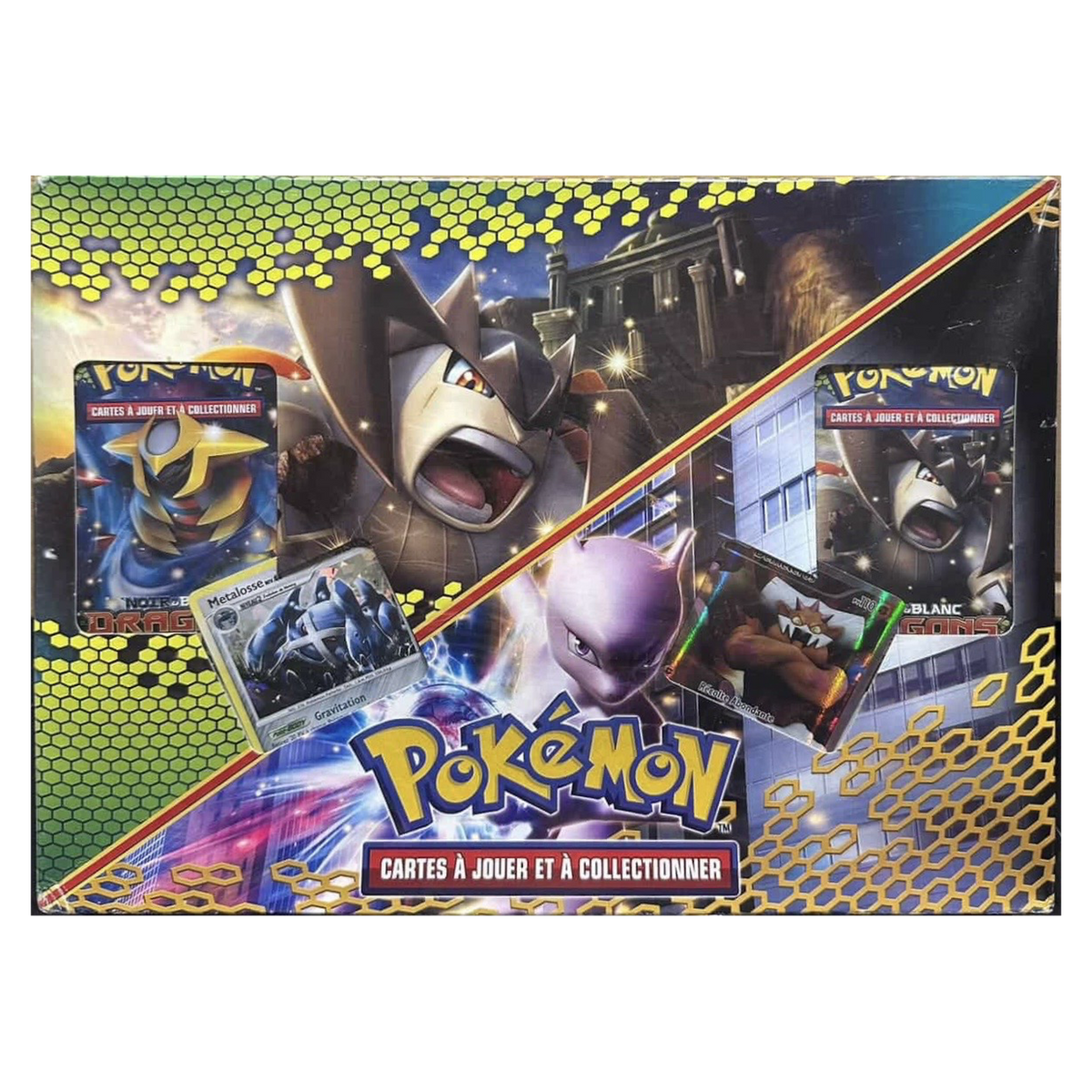 Coffret Noir & Blanc Dragons Exaltés Métalosse, face avant
