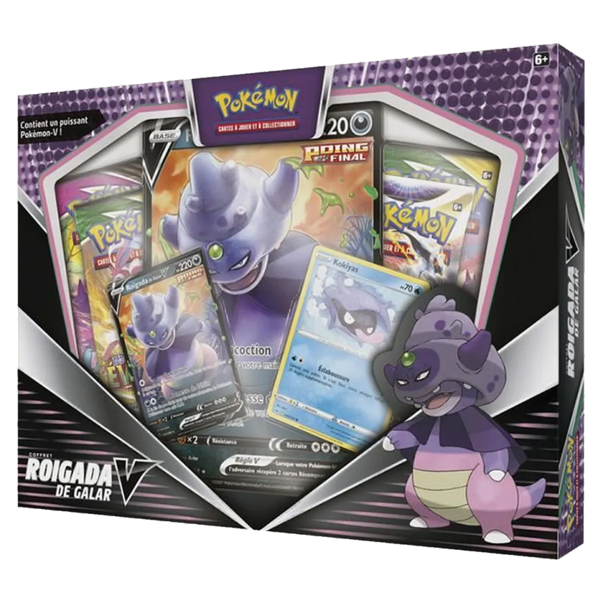 Coffret Roigada de Galar-V Pokémon, exclusivité Auchan, version française