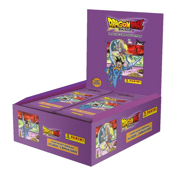 Boîte Panini Dragon Ball Daima, 10 boosters de 24 cartes plus 2 cartes bonus