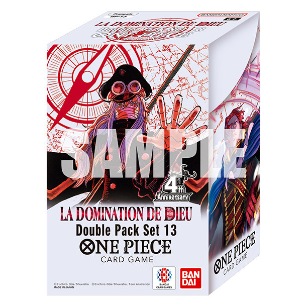Double Pack Set Vol.13 La Domination de Dieu DP-13 One Piece Card Game