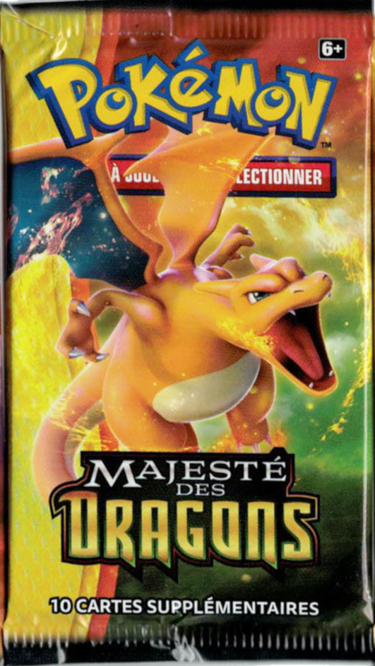 Booster Pokémon Majesté des Dragons illustration Dracaufeu, scellé français