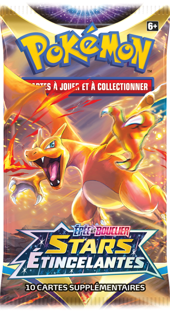 Booster Pokémon Stars Étincelantes illustration Dracaufeu, scellé français