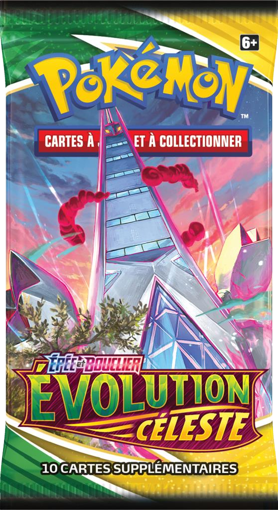Booster Pokémon Évolution Céleste illustration Duralugon Gigamax, scellé français