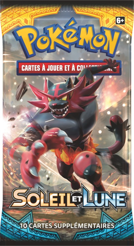Booster Pokémon Soleil et Lune illustration Félinferno, scellé français