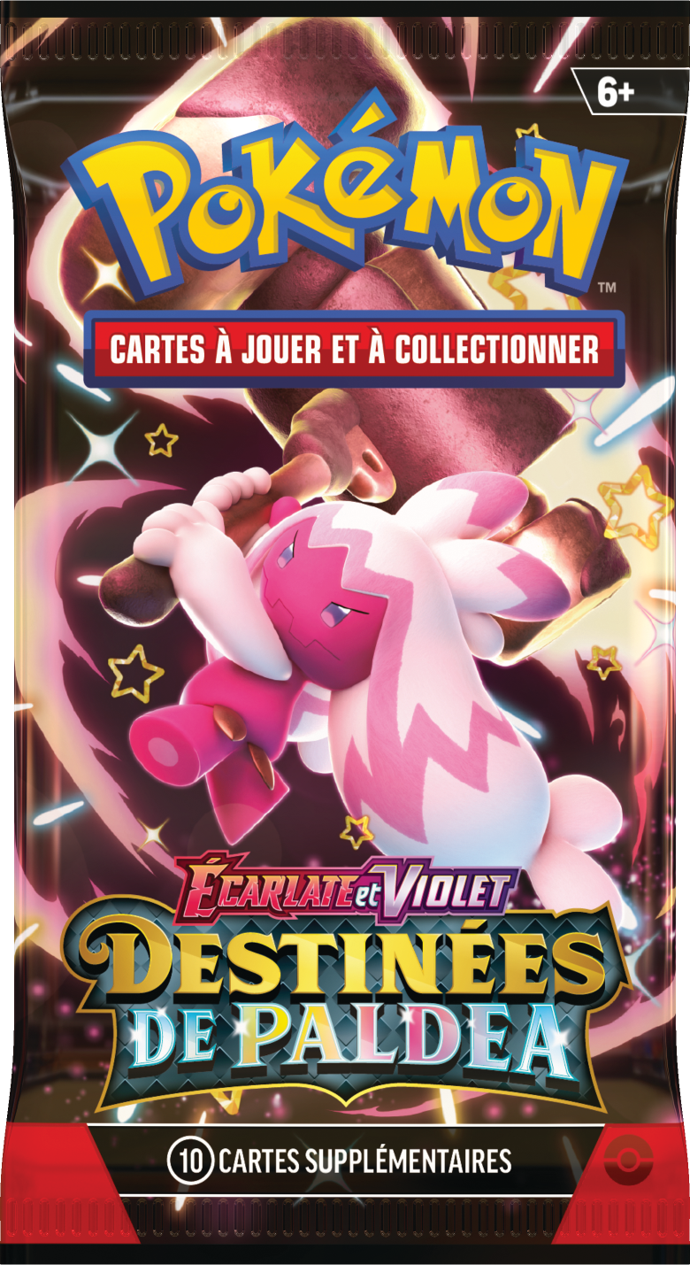 Booster Pokémon Destinées de Paldea illustration Forgelina, scellé français