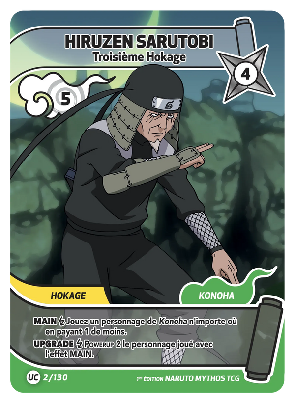 Hiruzen Sarutobi — Troisième Hokage (Naruto Mythos 002/130)