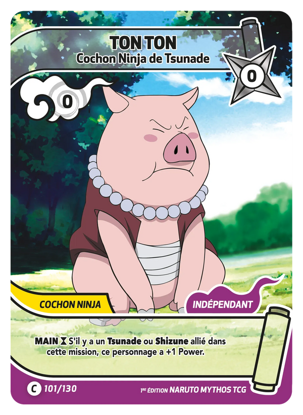 Ton Ton — Cochon Ninja de Tsunade (Naruto Mythos 101/130)
