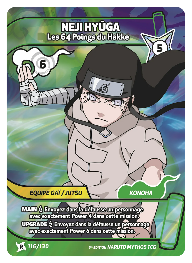 116/130 - Neji Hyûga - Les 64 Poings du Hakke
