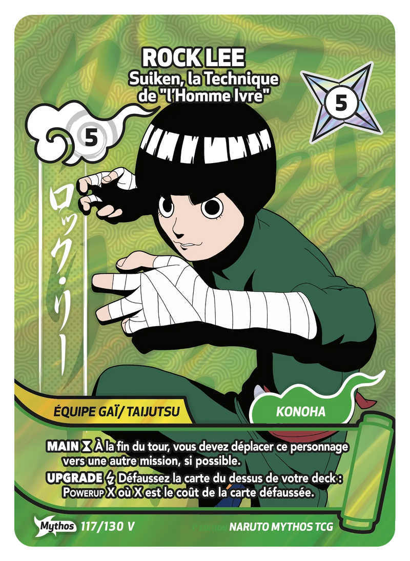 117/130 V - Rock Lee - Suiken, la Technique de "l’Homme Ivre"