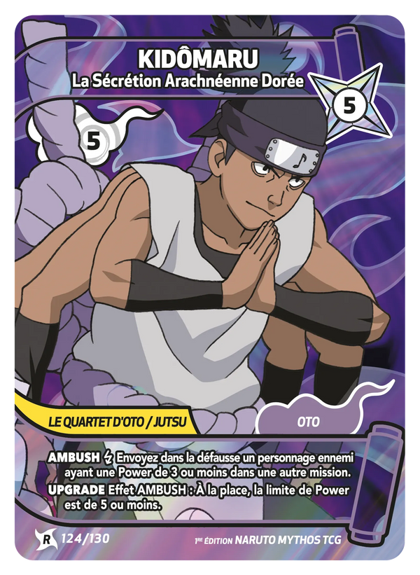 Kidômaru — La Sécrétion Arachnéenne Dorée (Naruto Mythos 124/130)