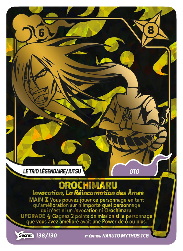 Orochimaru — Invocation, La Réincarnation des Âmes (Naruto Mythos 138/130)