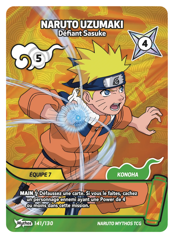 Naruto Uzumaki — Défiant Sasuke (Naruto Mythos 141/130)
